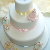 Picture of Teddy Family Christening Cake