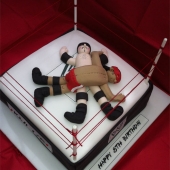 Picture of Wrestlers Cake