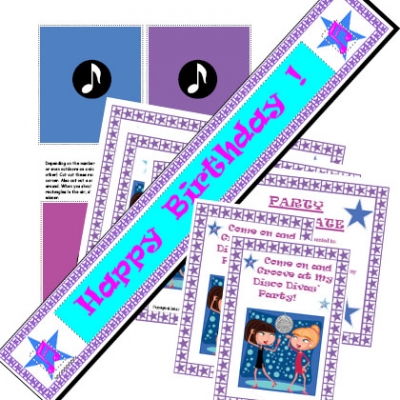Picture of Disco Party Printable Games & Ideas Kit