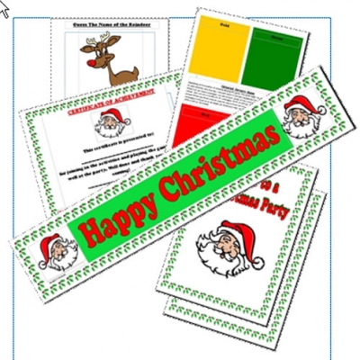 Picture of Christmas Printable Games & Ideas Kit